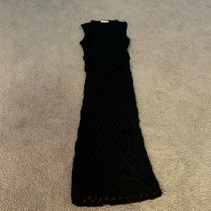 No comment Black Straight Net Dress L